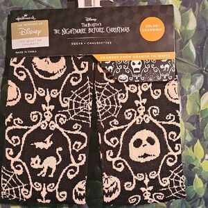 Disney Black‎ and White Halloween Socks